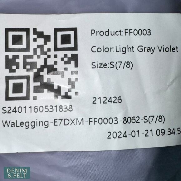 Halara Softlyzero Crossover Pocket 7/8 Leggings Light Gray Violet S NEW/NWT!! - Picture 13 of 14